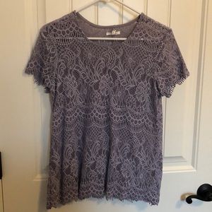 Lavender laced top